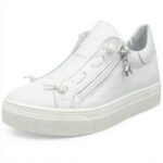Baskets Patrizia Pepe Fille Cuir Respirant Noir Blanc