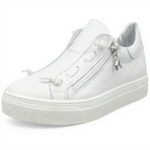 Baskets Patrizia Pepe Fille Cuir Respirant Noir Blanc