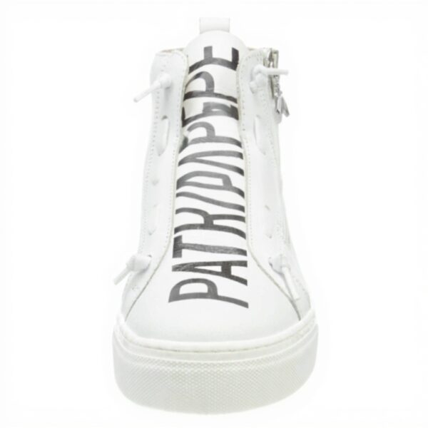 Baskets Patrizia Pepe Fille PPJ501 Cuir Respirant Gris Blanc