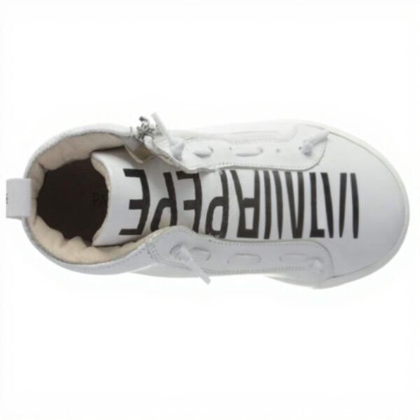 Baskets Patrizia Pepe Fille PPJ501 Cuir Respirant Gris Blanc