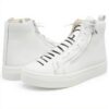 Baskets Patrizia Pepe Fille PPJ501 Cuir Respirant Gris Blanc
