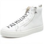 Baskets Patrizia Pepe Fille PPJ501 Cuir Respirant Gris Blanc