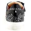 Baskets Patrizia Pepe Fille Cuir Respirant Noir Argenté