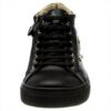 Baskets Patrizia Pepe Fille Cuir Noir Confortable