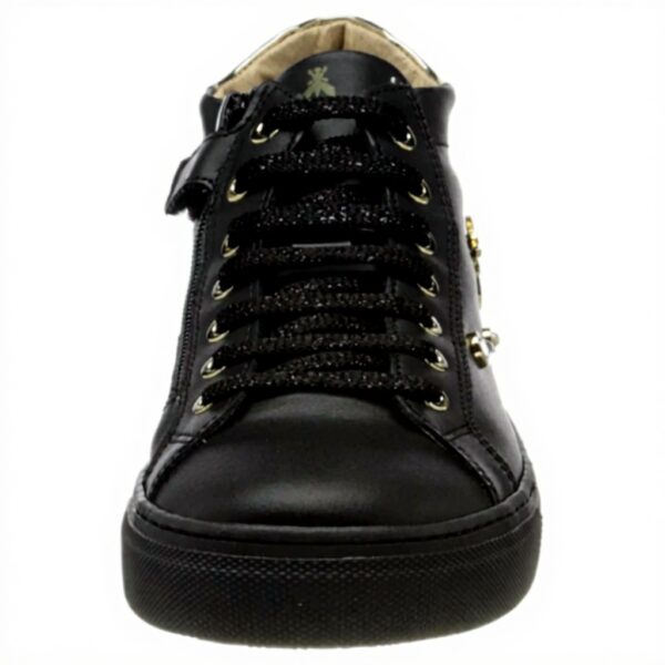 Baskets Patrizia Pepe Fille Cuir Noir Confortable