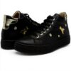 Baskets Patrizia Pepe Fille Cuir Noir Confortable