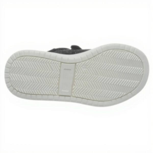 Baskets Patrizia Pepe Fille Noir Gris Cuir Respirant Confort