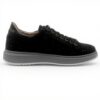 Baskets Patrizia Pepe Fille Noir Gris Cuir Respirant Confort