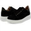 Baskets Patrizia Pepe Fille Noir Gris Cuir Respirant Confort