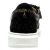 Baskets Patrizia Pepe Fille Noir Gris Cuir Respirant Confort
