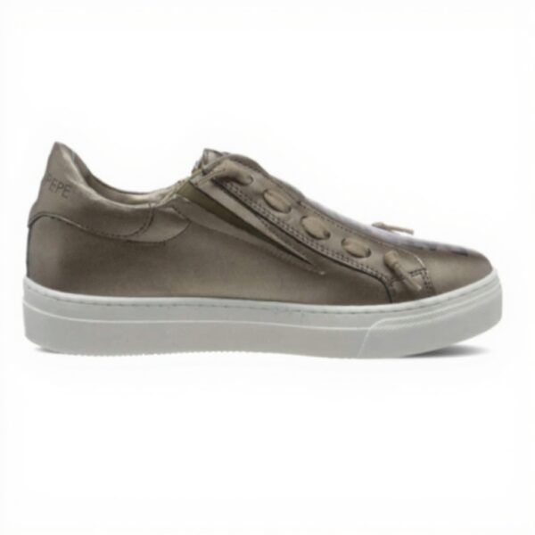 Baskets Patrizia Pepe Fille Cuir Blanc Confort Mode