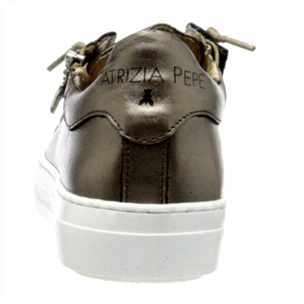 Baskets Patrizia Pepe Fille Cuir Blanc Confort Mode