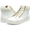 Baskets Patrizia Pepe Fille Cuir Confort Noir Blanc Taille