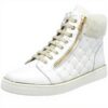 Baskets Patrizia Pepe Fille Cuir Confort Noir Blanc Taille