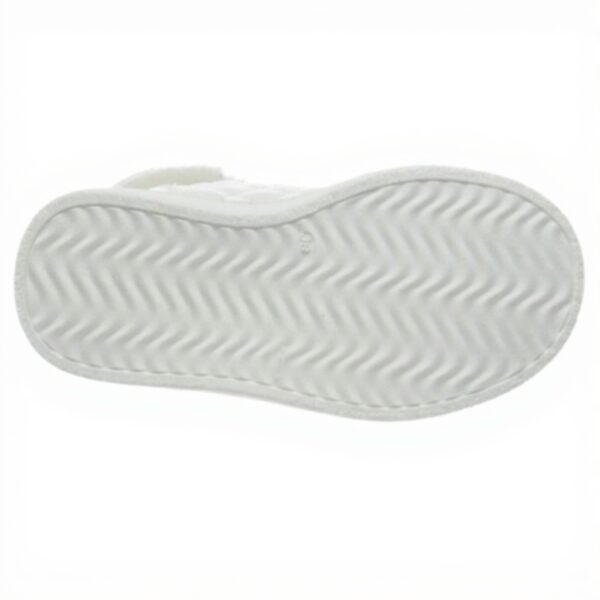 Baskets Patrizia Pepe Fille Cuir Confort Noir Blanc Taille