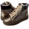 Baskets Patrizia Pepe Fille Cuir Noir Confortable