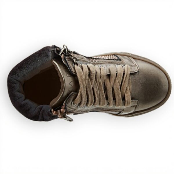 Baskets Patrizia Pepe Fille Cuir Noir Confortable