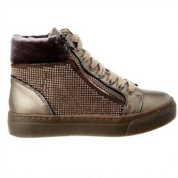 Baskets Patrizia Pepe Fille Cuir Noir Confortable