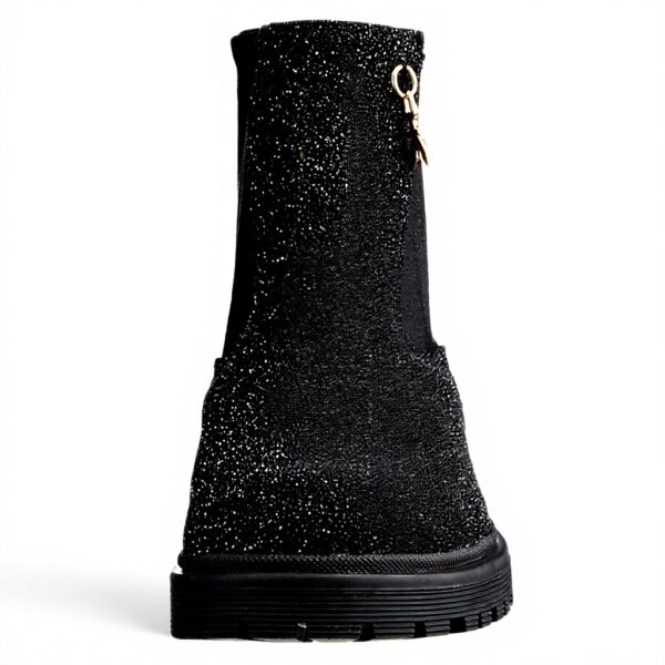 Patrizia Pepe Bottine Chelsea fille cuir noir PPJ548