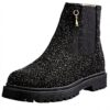 Patrizia Pepe Bottine Chelsea fille cuir noir PPJ548