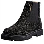 Patrizia Pepe Bottine Chelsea fille cuir noir PPJ548