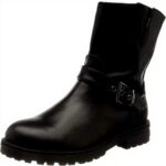 Bottes fille Patrizia Pepe cuir respirant fermeture éclair