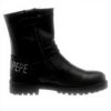 Bottes fille Patrizia Pepe cuir respirant fermeture éclair