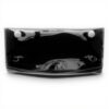 Pochette Patrizia Pepe cuir brillant noir femme décontracté
