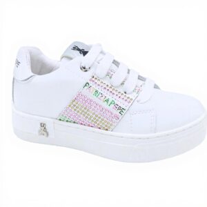 Baskets Patrizia Pepe Fille Cuir Blanc Modèle PJ253.16_29