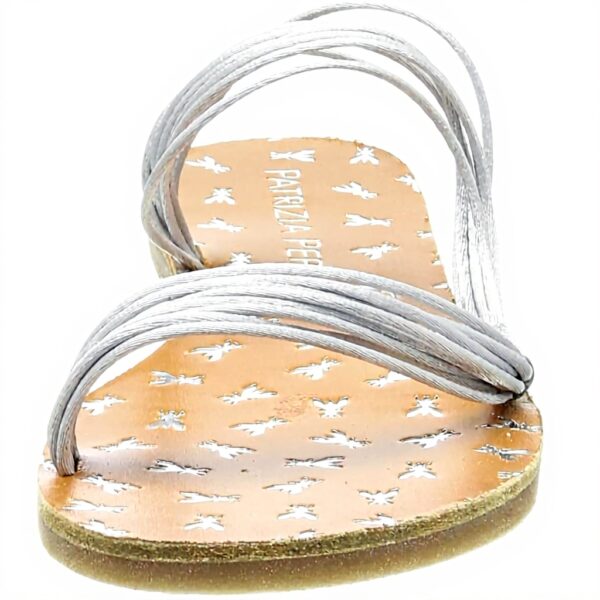 Sandale Patrizia Pepe Femme Cuir Argenté PPJ75
