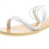 Sandale Patrizia Pepe Femme Cuir Argenté PPJ75
