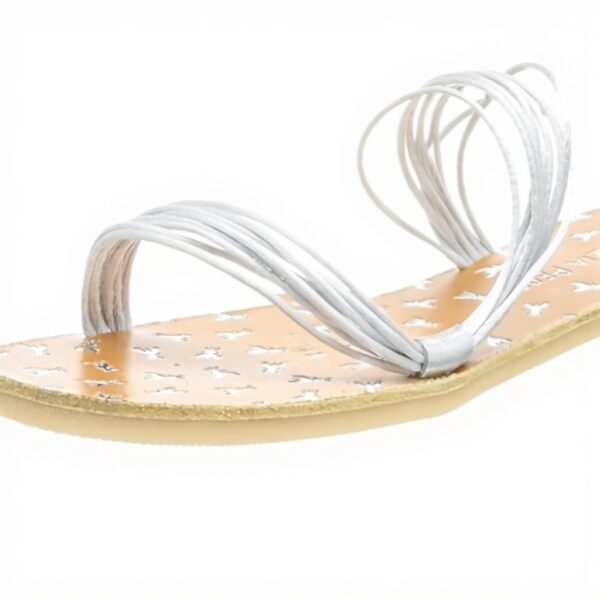 Sandale Patrizia Pepe Femme Cuir Argenté PPJ75