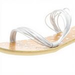 Sandale Patrizia Pepe Femme Cuir Argent Taille 36