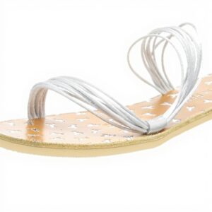 Sandale Patrizia Pepe Femme Cuir Argent Taille 36