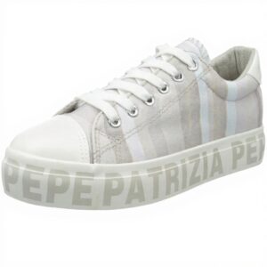 Baskets Patrizia Pepe Femme Gris Textile Respirant PPJ62