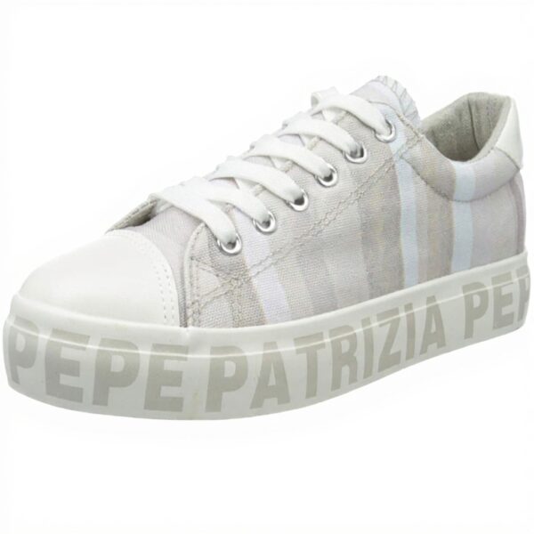 Baskets Patrizia Pepe Femme Gris Textile Respirant PPJ62
