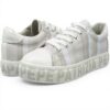 Baskets Patrizia Pepe Femme Gris Textile Respirant PPJ62