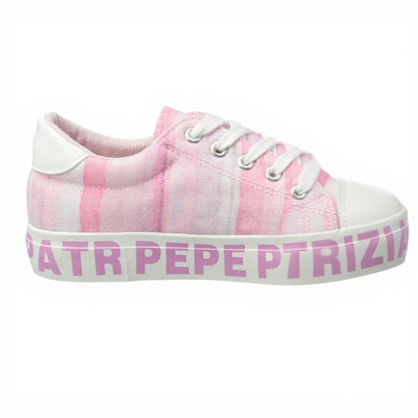 Baskets Patrizia Pepe Femme Gris Textile Respirant PPJ62