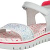 Sandale Patrizia Pepe Kids PPJ70 Blanc Fuxiafluo Cuir-0