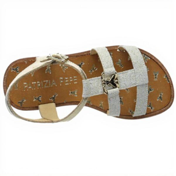 Sandale fille Patrizia Pepe PPJ71 cuir or 30 EU