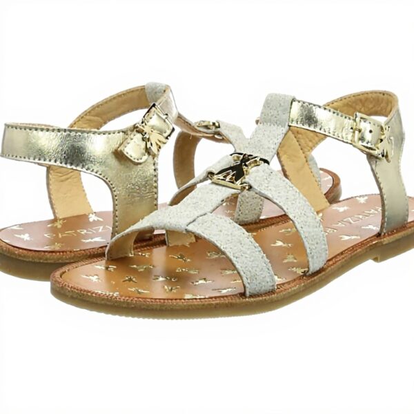 Sandale fille Patrizia Pepe PPJ71 cuir or 30 EU
