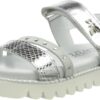 Sandale fille Patrizia Pepe PPJ82 cuir argent 30 EU-0
