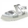 Sandale Patrizia Pepe Kids Argent Cuir PPJ82 Fille