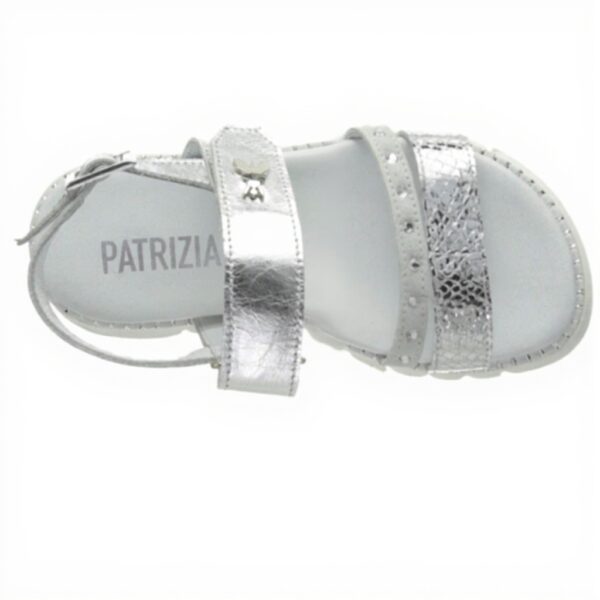 Sandale Patrizia Pepe Kids Argent Cuir PPJ82 Fille