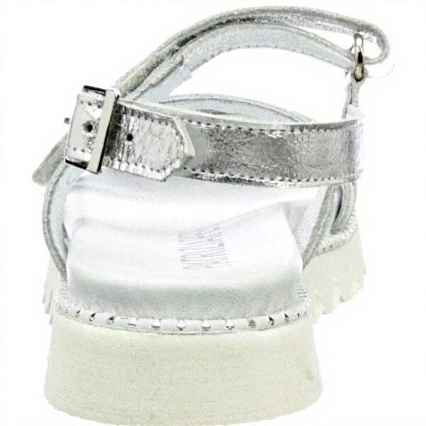 Sandale Patrizia Pepe Kids Argent Cuir PPJ82 Fille