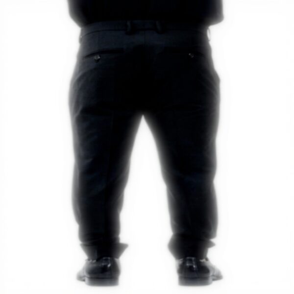 Pantalon homme noir PATRIZIA PEPE élégant laine polyester