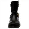 Bottes fille Patrizia Pepe cuir respirant fermeture zippée