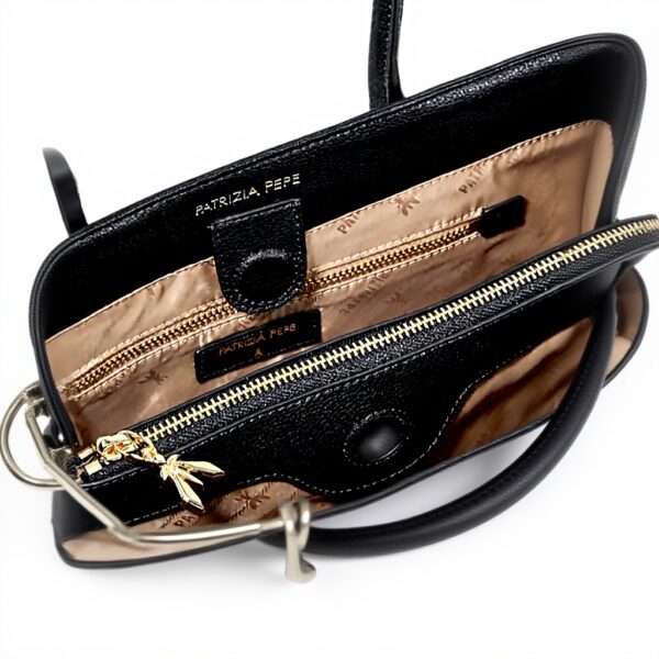 Sac à main cuir Patrizia Pepe 35 cm femme porté main