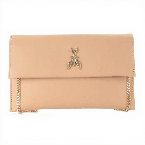 Pochette en cuir PATRIZIA PEPE bandoulière amovible femme