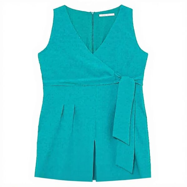 Robe Patrizia Pepe femme vert soirée coton 2A2887